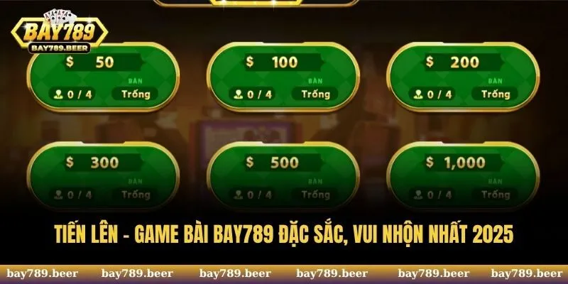 Tiến lên - Game bài Bay789 đặc sắc, vui nhộn nhất 2025