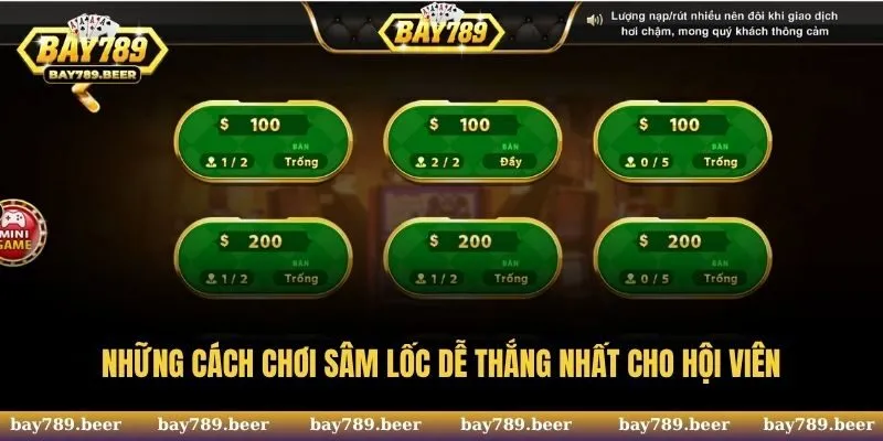 Những cách chơi Sâm Lốc dễ thắng nhất cho hội viên